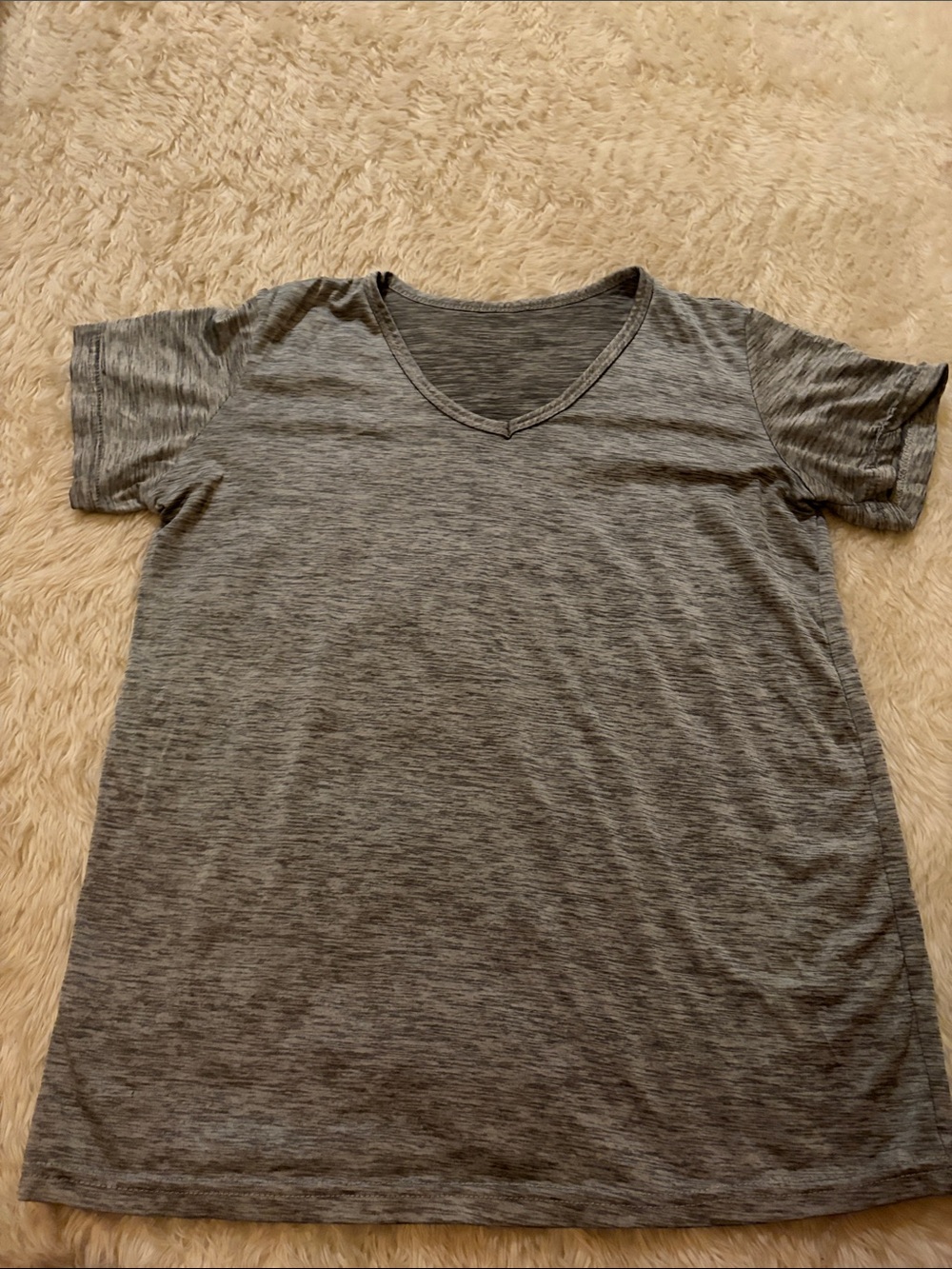 Grey women’s active wear shirt